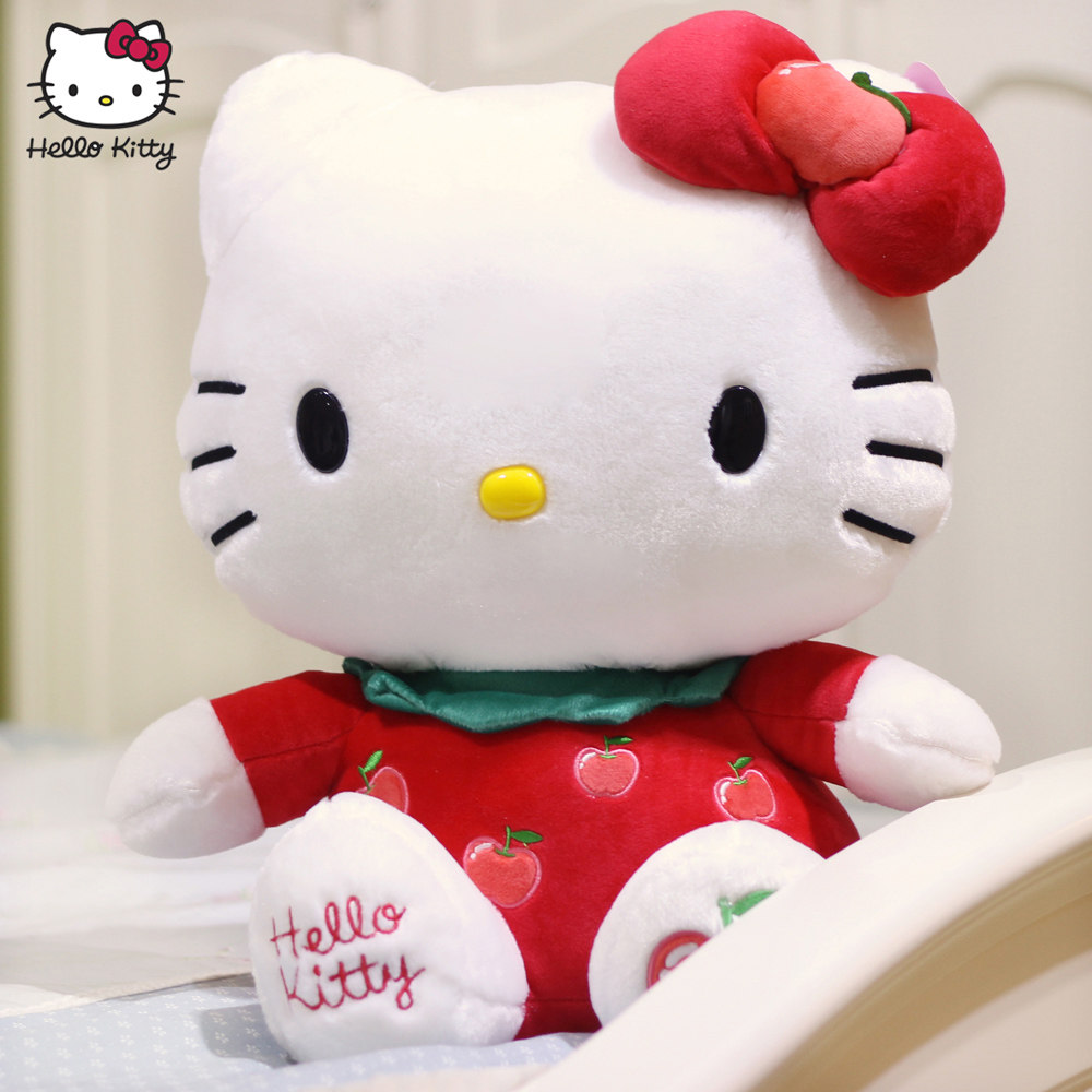 【哒哒猪旗舰店】正版hellokitty公仔毛绒玩具kt凯蒂猫布娃娃玩偶猫咪