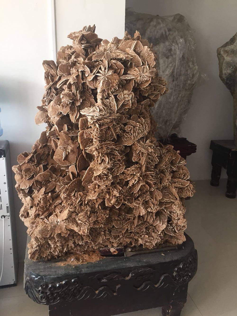 撒哈拉沙漠玫瑰石原石摆件矿物晶体教学标本奇石头收藏品观赏石