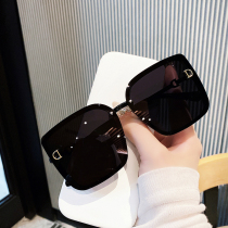 Sunglasses Chaumen Mens Korean version Fashion summer sun-shading Black sunglasses Womens Street Shots Vegan Glasses Comfort