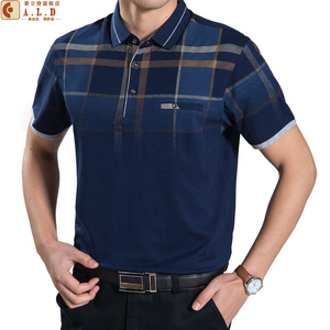 中老年人男装T恤夏季polo衫