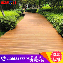Outdoor heavy bamboo and wood floor Bamboo and wood floor paint-free floor anti-corrosion wood durable terrace platform King kong bamboo floor