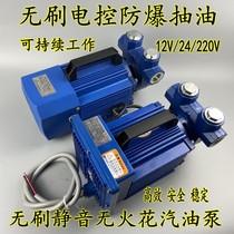 12v24v220v large flow anti-explosion pump battery brushless motor muted oil pump petrol diesel self-suction oil pumping