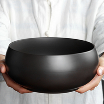 Zhongzheng handmade Yixing purple sand black mud large tea washing water washing Tea set accessories Tea cup bowl pen wash cup wash