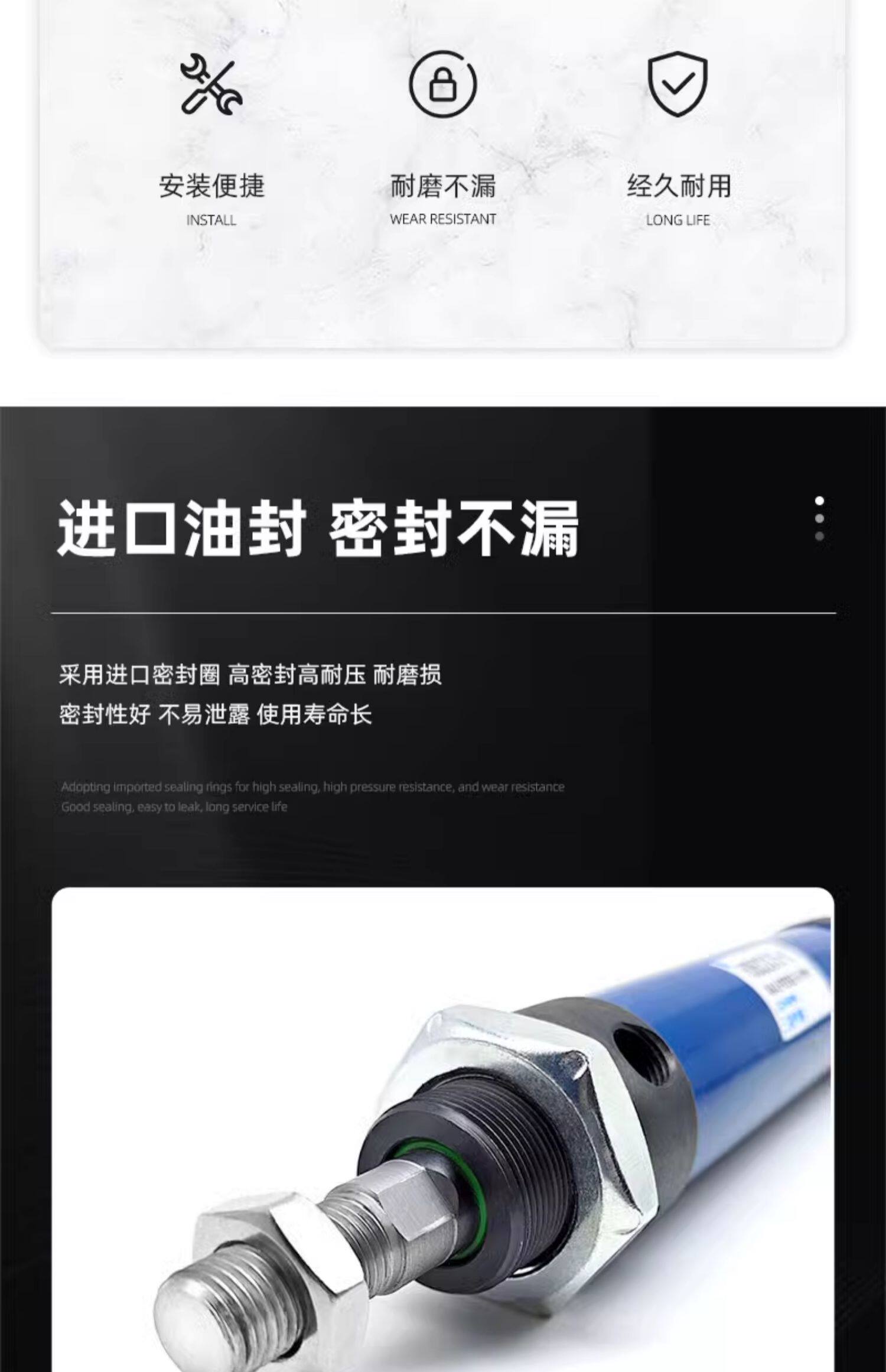 Гидравлический цилиндр roc小型圆形迷你液压油缸圆形rob 20/25/32/40/50ca微型液压缸sob