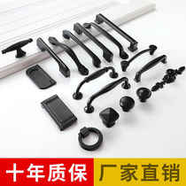 Handle Cabinet Door Drawer Shoe Cabinet Wardrobe Cabinet Nordic Style Door Handle Modern Brief About Single Hole Black Small Handle