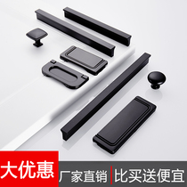 Drawer Handle American Kitchen Cabinet Modern Minima Eu Style Single Hole Small Handle Cabinet Black Wardrobe Door Handle