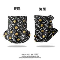 Locomotive black minimalist face sunscreen face mask cover neck and neck cool cycling physical sun-proof spring and summer shade