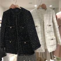 Net red name Yuanyuan small fragrant wind Western-style clothes 2021 Winter new Han version Loose Thickened small suit jacket Female dress