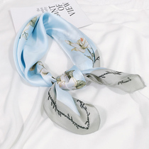 Korean version of small silk scarf women 70 square towel autumn and winter Joker spring and autumn foreign style fashion scarf stewardess professional decorative scarf