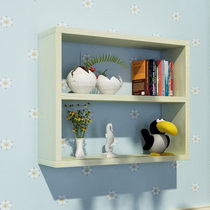 Hanging Cabinet 2-story double-layer toilet towel cabinet rack hairdressing shop wall cabinet rectangular barber shop hanging cabinet punching