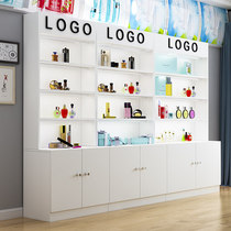 Display cabinet display cabinet cosmetics cabinet products container accessories raised counter with lamp salon beauty salon