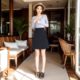 Skirt ຂອງແມ່ຍິງ Summer A-Line Skirt Suit 2024 New Suit Spring Autumn Skirt Professional Work Wear Formal Wear