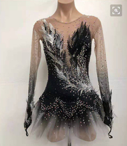 Figure skating rhythmic gymnastics performance suit Childrens adult training suit Childrens rhythmic skating skirt pole dance skirt 03