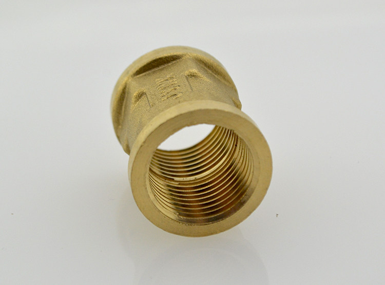 水暖配件 全铜加厚直接4分dn15铜对接内丝直接 管古直接头双头接