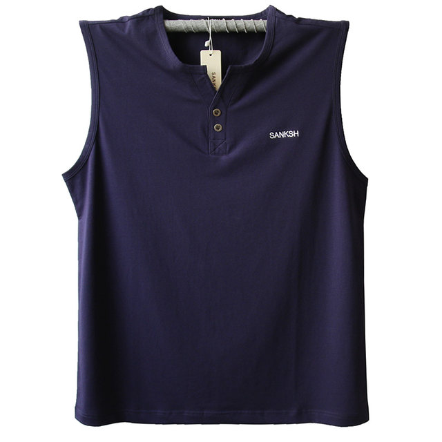 ເສື້ອຢືດເສື້ອຢືດເສື່ອແຂນບໍ່ມີແຂນເສື້ອກິລາວ່າງບ່າກວ້າງສີແຂງ vest ຜູ້ຊາຍ summer bottoming vest pure cotton v-neck trend