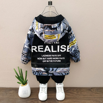 Boy spring and autumn coat 2020 new small children Baby long sleeve clothes children boy handsome clothes trend