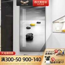 Modern simple entrance decorative painting Aisle Entrance corridor Stone to run vertical wall painting Nordic fantasy hanging painting