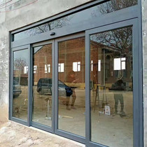 Chengdu custom profile automatic door KFC door in induction door tempered glass door glass partition wall