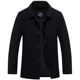 Clearance new cashmere coat ພາກຮຽນ spring ອາຍຸກາງແລະດູໃບໄມ້ລົ່ນແບບສັ້ນອາຍຸກາງແລະຜູ້ສູງອາຍຸ woolen woolen ລະດູຫນາວ velvet coat ເຄື່ອງນຸ່ງຫົ່ມຜູ້ຊາຍ