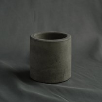 Nordic wind cylindrical cement basin in the shape of a