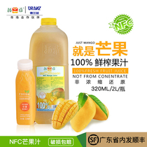 NFC non-concentrated reduced fresh juice Yangya mango juice 2L fruit tea milk tea shop 2 bottles starting