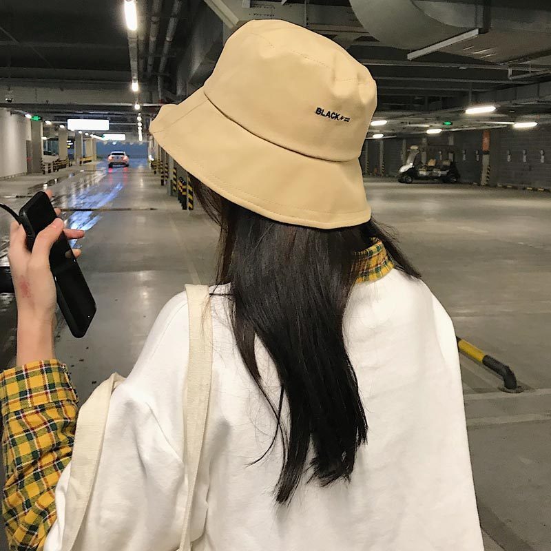帽子女春夏时尚防晒black盆帽女士韩版学生休闲百搭ins网红渔夫帽 Изображение 1 帽子女春夏时尚防晒black盆帽女士韩版学生休闲百搭ins网红渔夫帽 Изображение 1