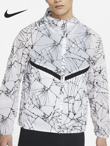 Nike/Nike 공식 정통 남자 프린트 스포츠 실행 캐주얼 후드 윈드 방송 재킷 재킷 DA1287 Nike/Nike 공식 정통 남자 프린트 스포츠 실행 캐주얼 후드 윈드 방송 재킷 재킷 DA1287