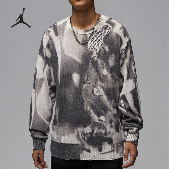 Nike/Nike genuine JORDAN men's loose round neck knitted sweater pullover HQ1636-133
Nike/Nike genuine JORDAN men's loose round neck knitted sweater pullover HQ1636-133