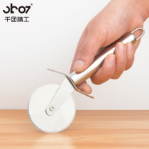 one thousand Regiment Fine Work Stainless Steel Pizza Wheel Knife Cutter Pizza Knife Single Wheel Double Wheel Pizza Knife Pizza Split Knife