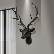 3D three-dimensional creative living room entrance dining room TV wall background wall decoration Lucky deer head wall pendant wall decoration