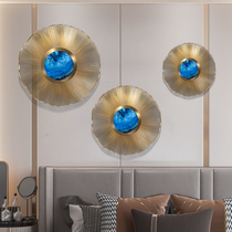 Elan home American light luxury style creative living room entrance background wall decoration wall pendant metal wall decoration