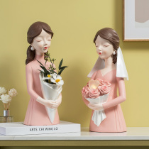 Nordic modern light luxury creative decoration decoration Villa clubhouse large apartment master bedroom room housewarming new home gift