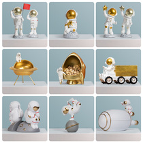Nordic creative wine cabinet decoration decoration Small living room TV cabinet Entrance office astronaut astronaut decoration