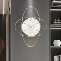 Personality niche Nordic modern light luxury wall clock living room dining room clock silent clock home atmosphere fashion creativity