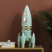 Nordic modern simple space decoration rocket floor decoration living room room Model Room shop decoration