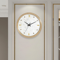 American European atmosphere shell rhinestone fashion wall clock home decoration wall clock mute minimalist light luxury clock