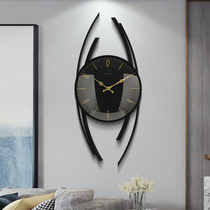 Creative personality abstract art modern minimalist Nordic clock wall clock dining room living room background wall hanging watch clock