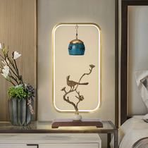 Creative light luxury style high-end full copper table lamp ornaments Bluetooth Speaker living room bedroom home accessories bedside lamp Zen