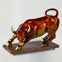 All-copper crafts copper cattle ornaments study office decorations company opening Gift Collection art