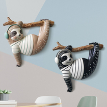 Boy girl child room layout Bedroom background wall decoration Cute corridor aisle wall pendant pendant