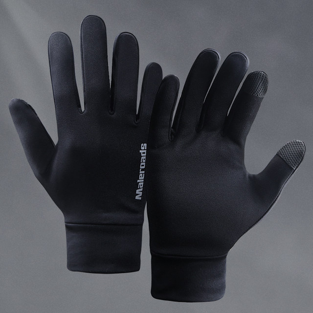 Running sports gloves for men and women outdoor autumn and winter warm touch screen mountaineering skiing fleece riding non-slip football training Running sports gloves for men and women outdoor autumn and winter warm touch screen mountaineering skiing fleece riding non-slip football training