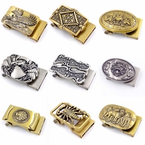 Belt Shang Shuai belt buckle head male retro automatic buckle wolf tide mens belt head eagle pants belt head new clip accessories