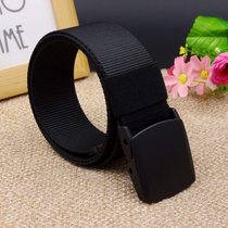 Plastic buckle canvas belt Mens Over Security Belt youth youth belt nylon casual jeans Korean version