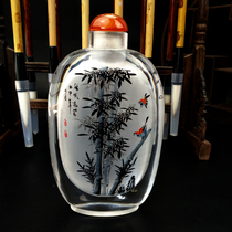 Large number inside Painted Snuff Pot with Handicraft Swing Piece Handmade Painting Crystal Inner Painting Unit Cultural Gift