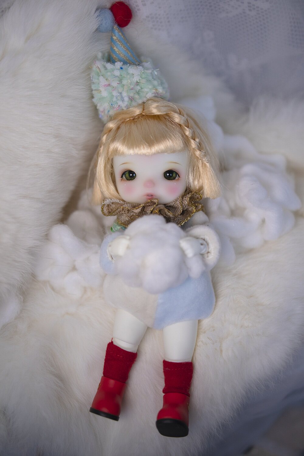 疯狂的小熊  bjd娃娃单头 ob11 树脂头    星期一  monday 小m