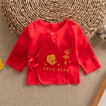 Four Seasons newborn red cotton birth clothes coat spring and autumn baby monk clothing underwear cow Baby Full Moon clothes