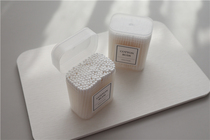 AlwaysZ White Double Head Unloading Round Head Ear Spoon Style Cotton Stick Infant Ears Available Ultrafine Cotton Sign