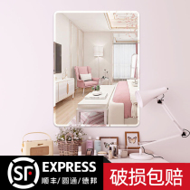 Makeup mirror Wall self-adhesive home bedroom dressing table Wall Wall Wall bathroom wash basin bedroom hanging wall large
