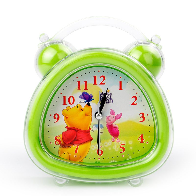 迪士尼冰雪奇缘儿童卡通钟表夜灯学生床头静音创意时钟音乐小闹钟