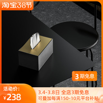 Kyaw A Nordic Decorative Paper Towel Box Creative Cement Pumping Cardboard Box Hotel Home Living Room Toilet Ins Pendulum